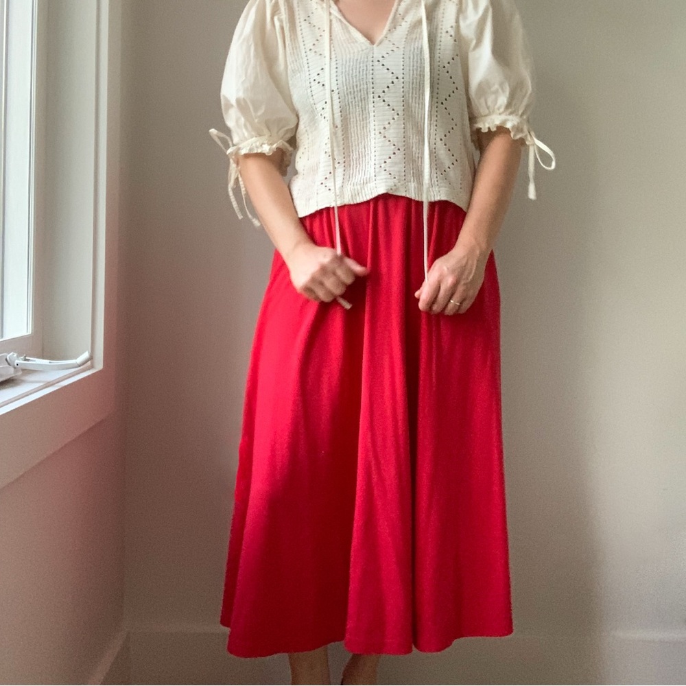 WEEKENDERS sweatsuit midi skirt